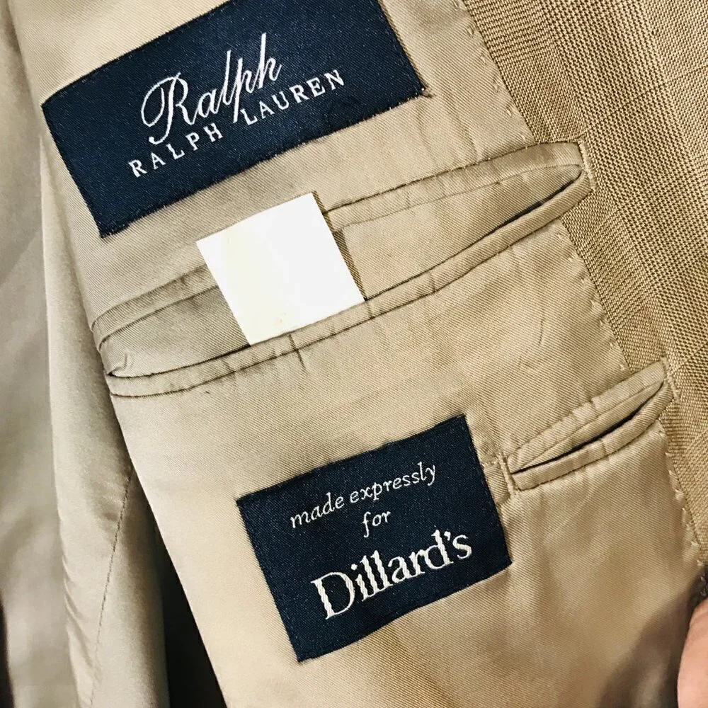 Ralph Ralph Lauren Blazer Sports Coat Jacket Gray Grey 52L Wool Light 2 Button